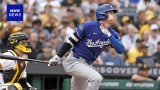 ドジャース 大谷翔平 13号ホームランも 左ひざ炎症で途中交代